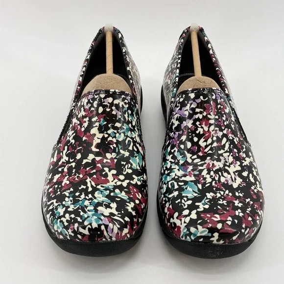Dansko Nora Petals‎ Leather Slip On Loafer Casual Comfort Shoes Floral Size 37 - Picture 2 of 12